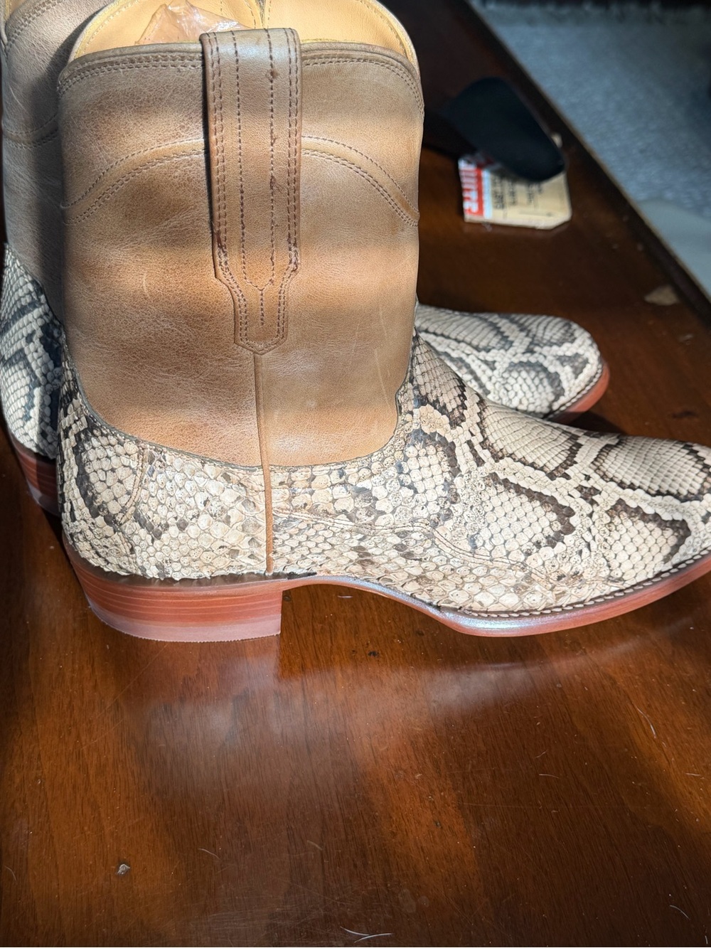 Men’s Tecovas Invasive Python 10.5D - Picture 4 of 5